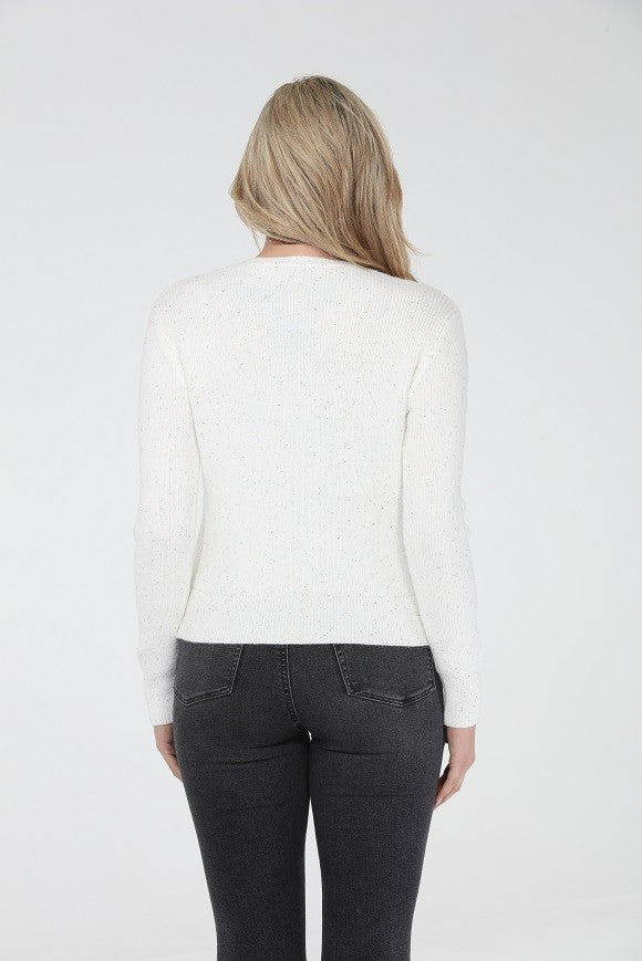 The Mira Cardigan in Ivory