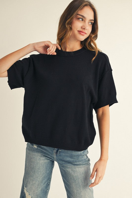 Good For Me Sweater in Black