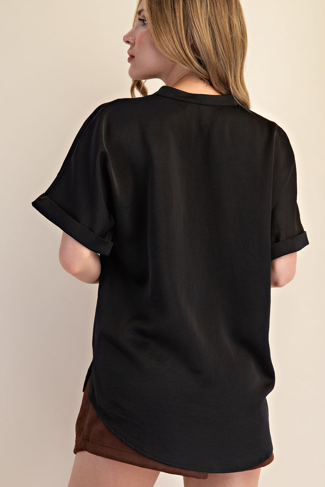 Take Me Places Top in Black