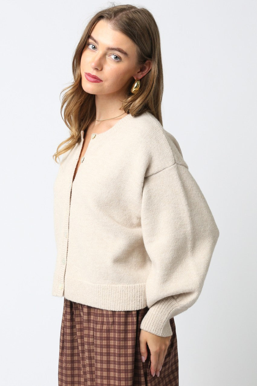 Lina Knit Top in Ecru