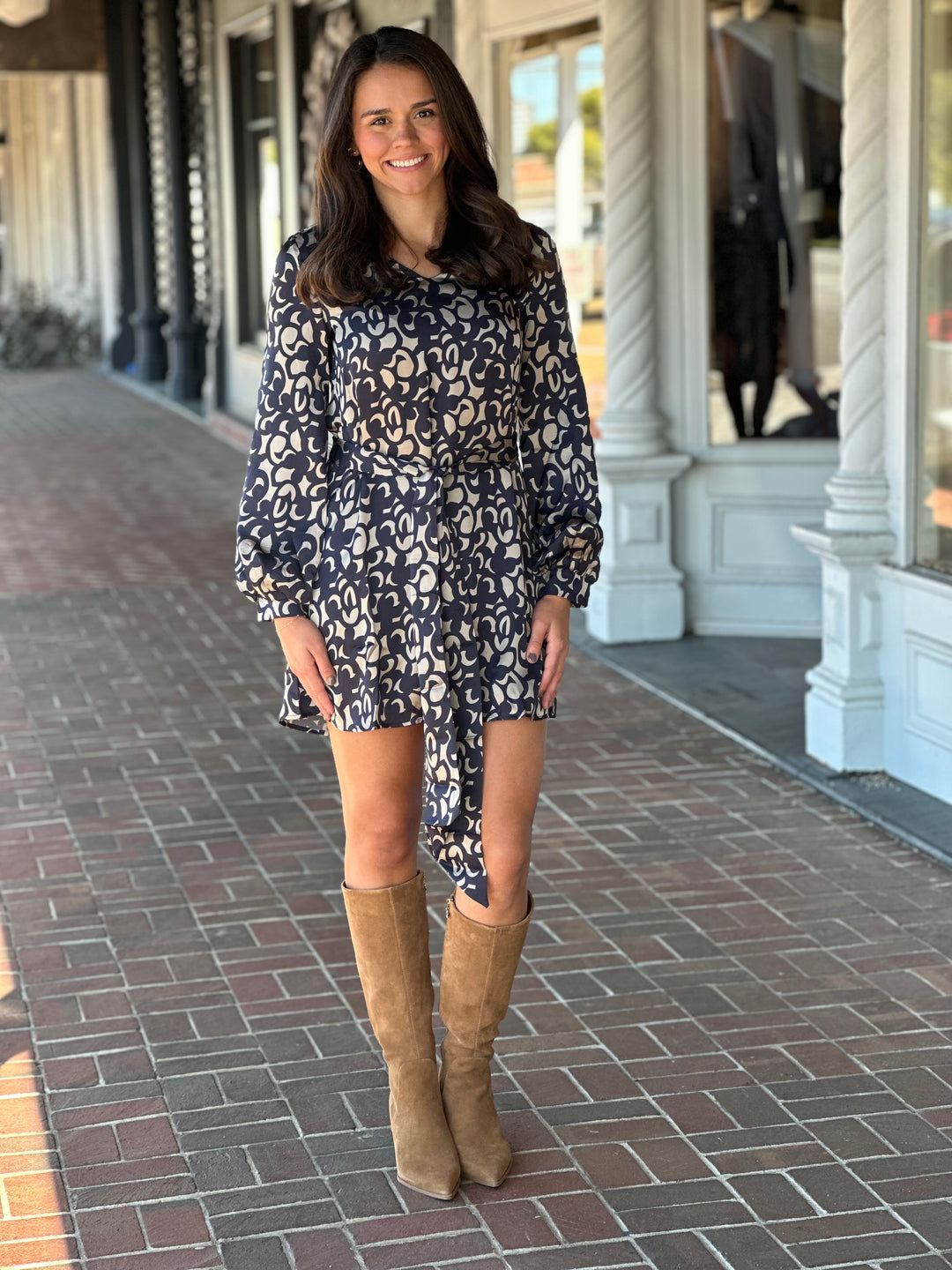 Blue Cherry Short Dress