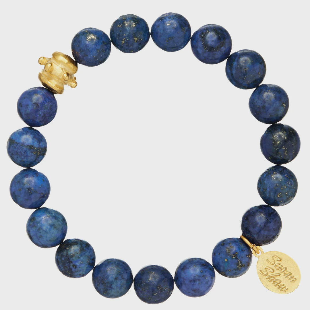 Susan Shaw Bailey Stretch Bracelet in Blue Lapis