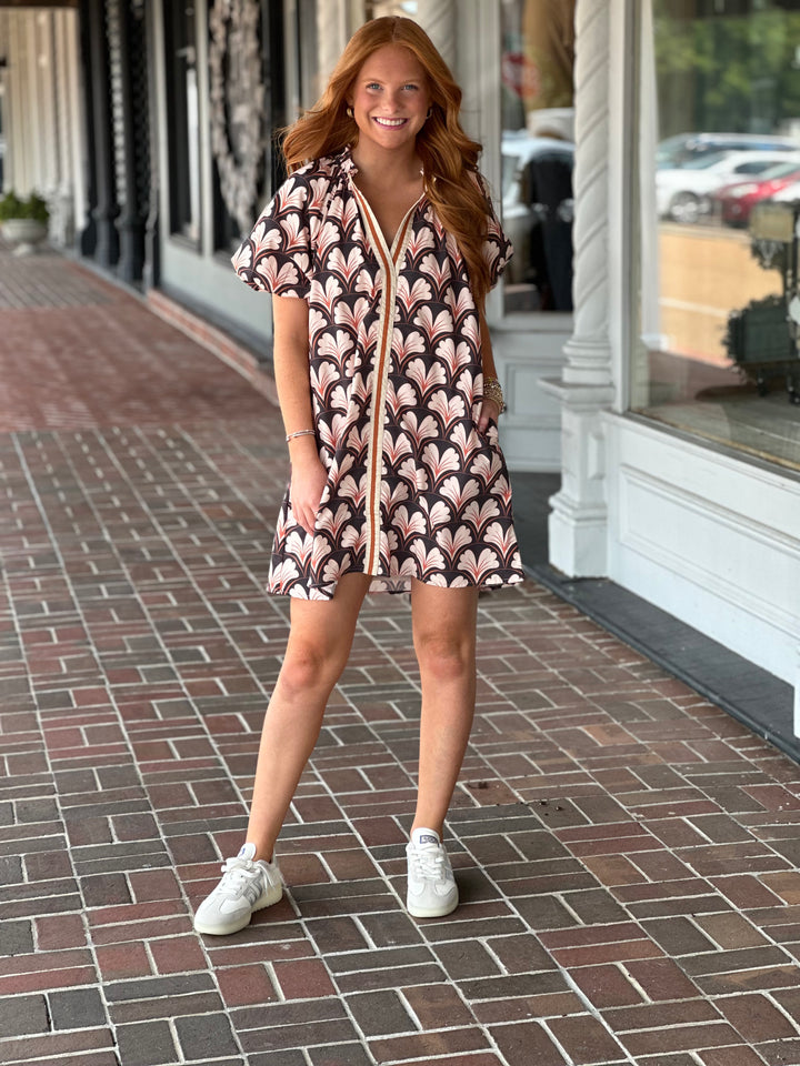 Count On Me Brown Mini Dress