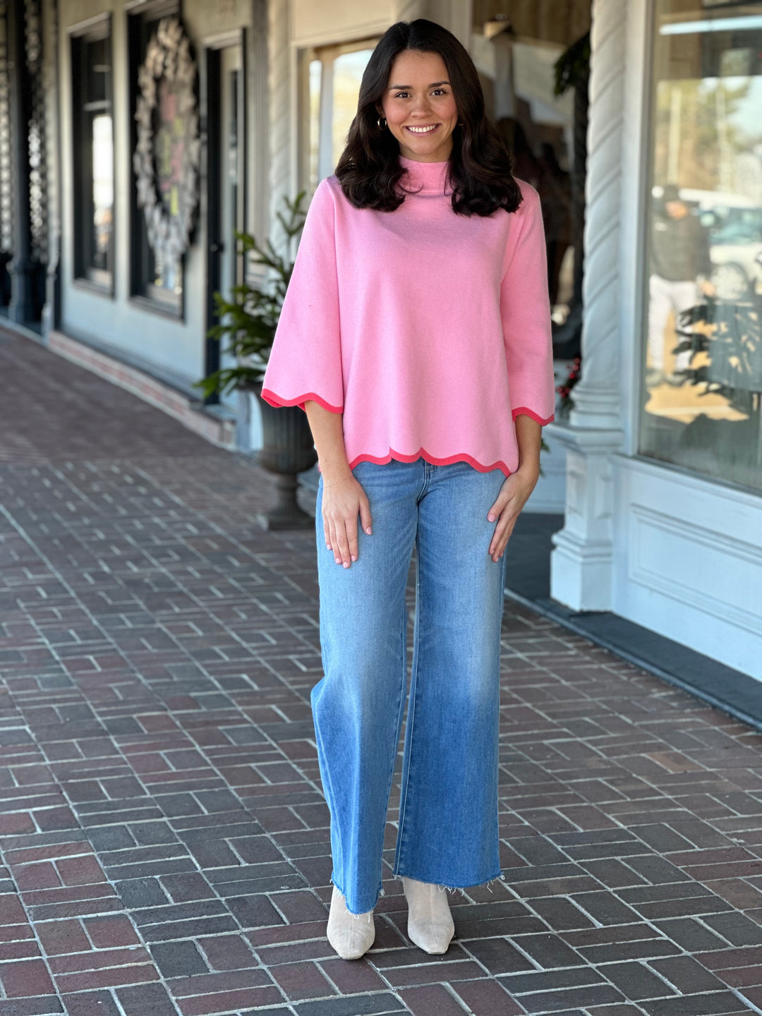 Here All Along Sweater in Pink