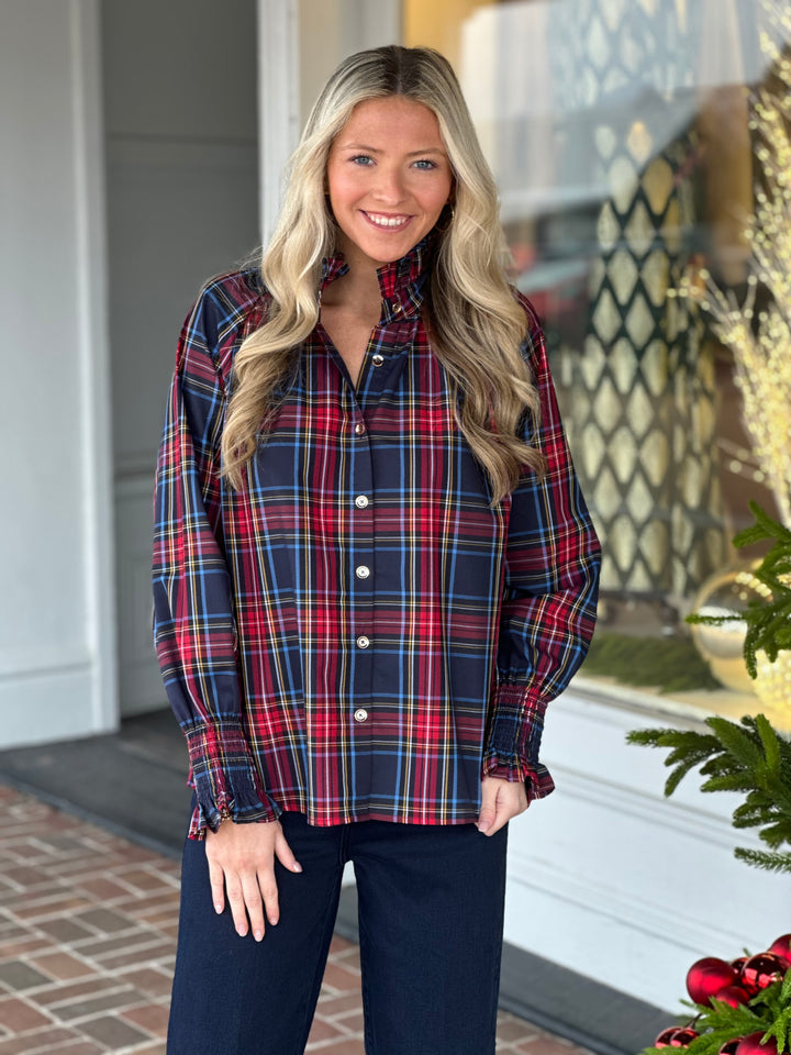 CK Bradley Frau Blouse in Navy Stripe