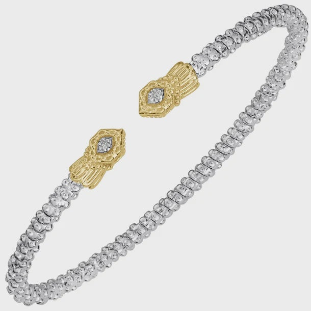 Vahan 2mm Gold Petite Diamond Cuff