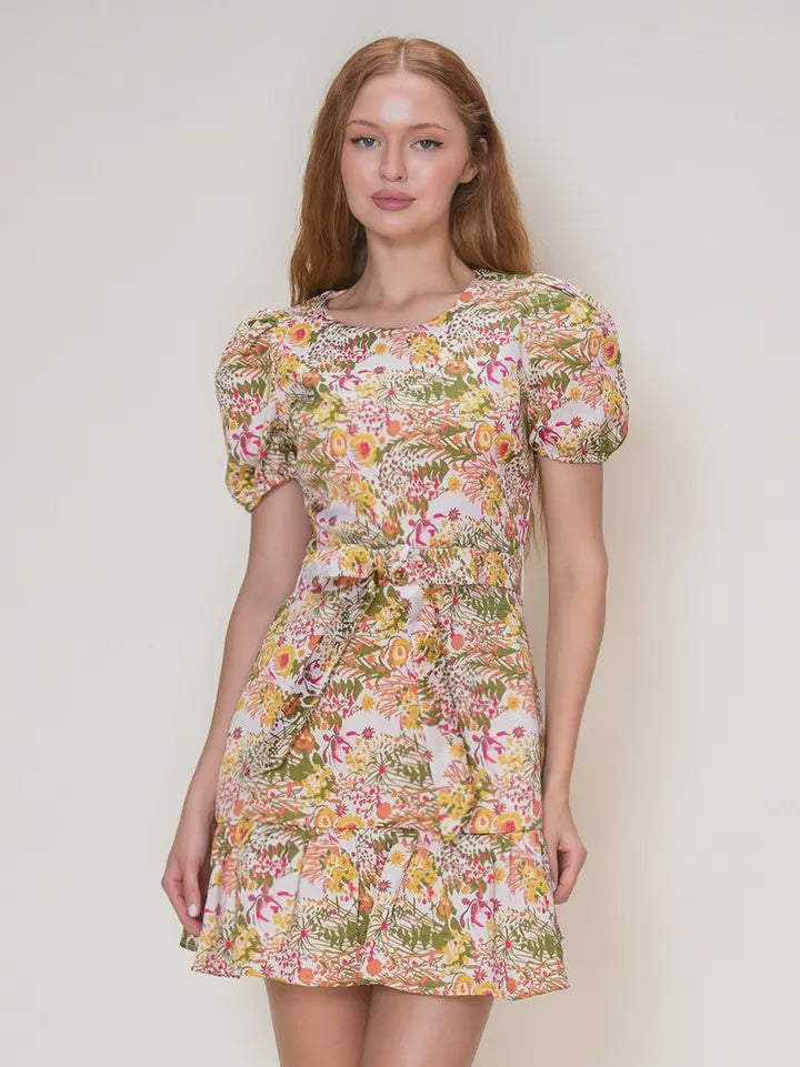 All Sorted Out Floral Mini Dress