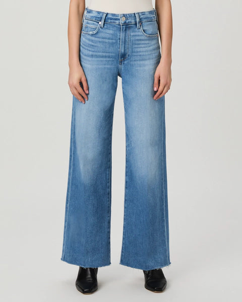Paige Denim Anessa 31" Wide Leg Jean in Mesmerize