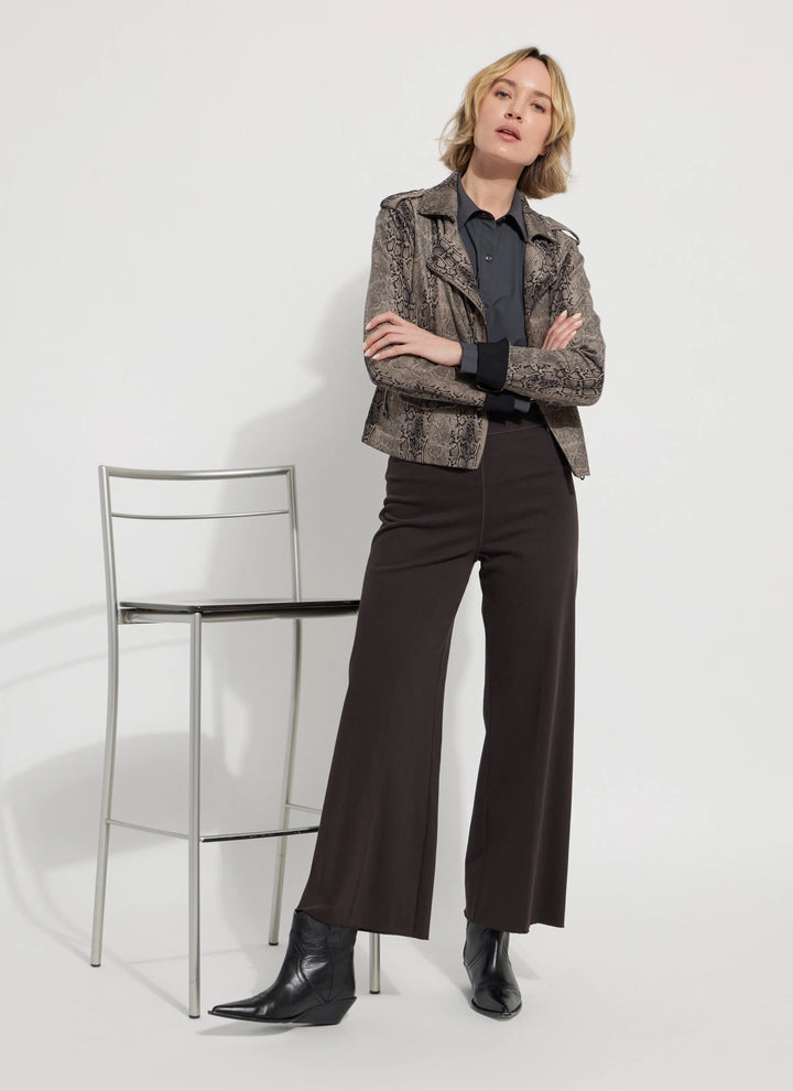 Lysse Erin Hi Waist Wide Leg Denim Pant in Double Espresso