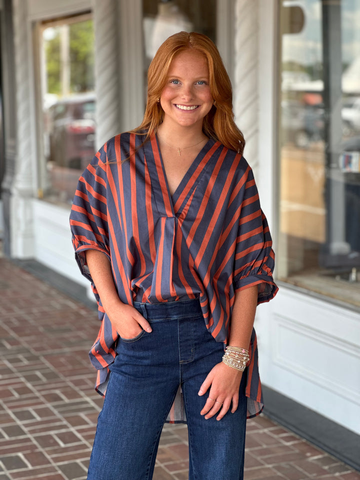 In My Free Time Striped Top