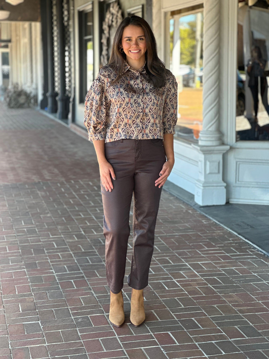 Printed Caroline Top