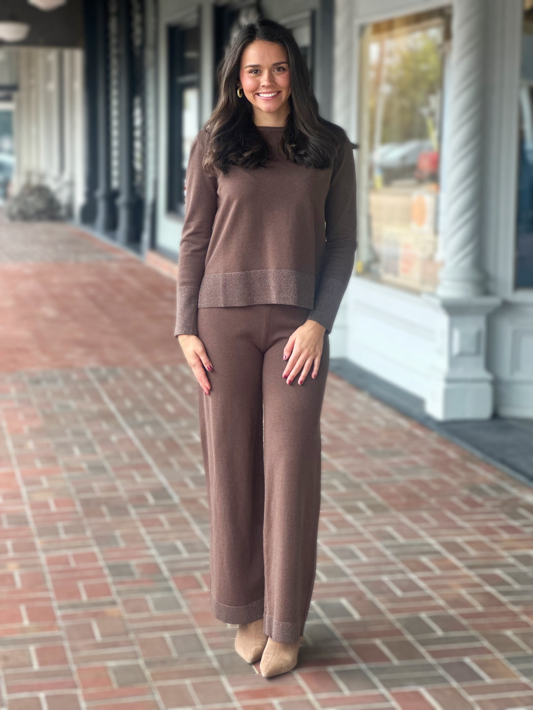 Lurex Knitwear Pants