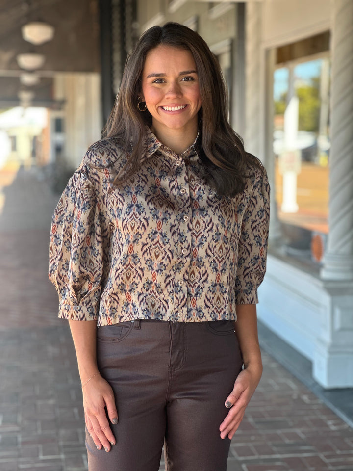 Printed Caroline Top