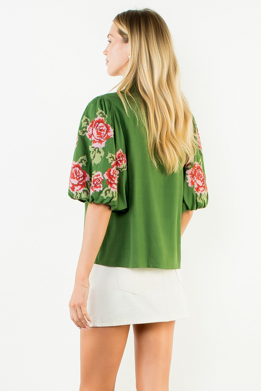 All The Days Ahead Green Floral Top