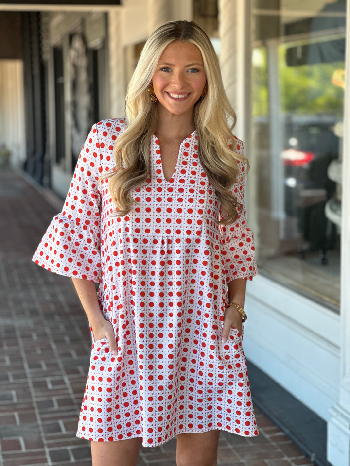 Jude Connally Kerry Dress in Rattan Aperol Gold