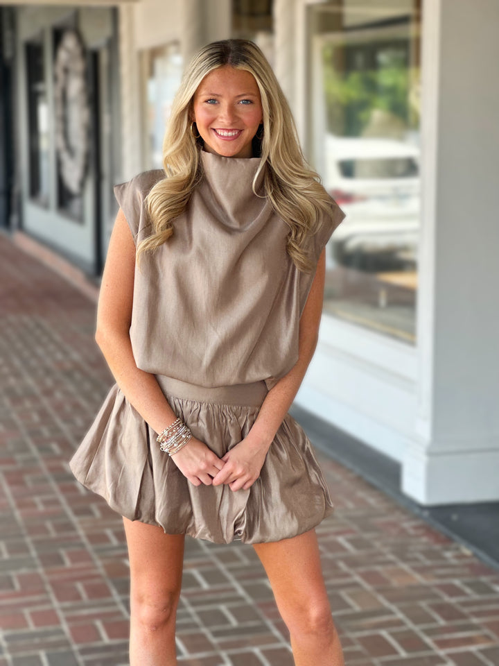 Shine All The Way Mocha Skirt