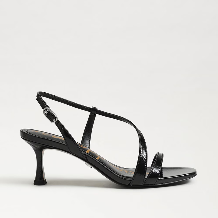 Sam Edelman Prance Strappy Heel in Black Leather