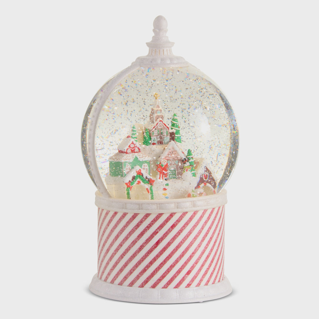 10.25" Animated Gingerbread Lighted Water Globe