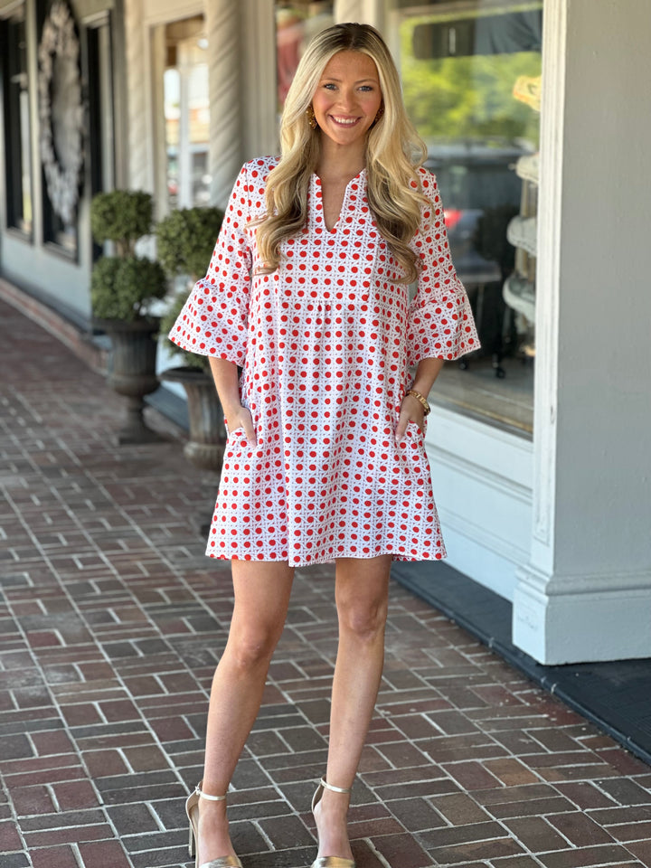 Jude Connally Kerry Dress in Rattan Aperol Gold