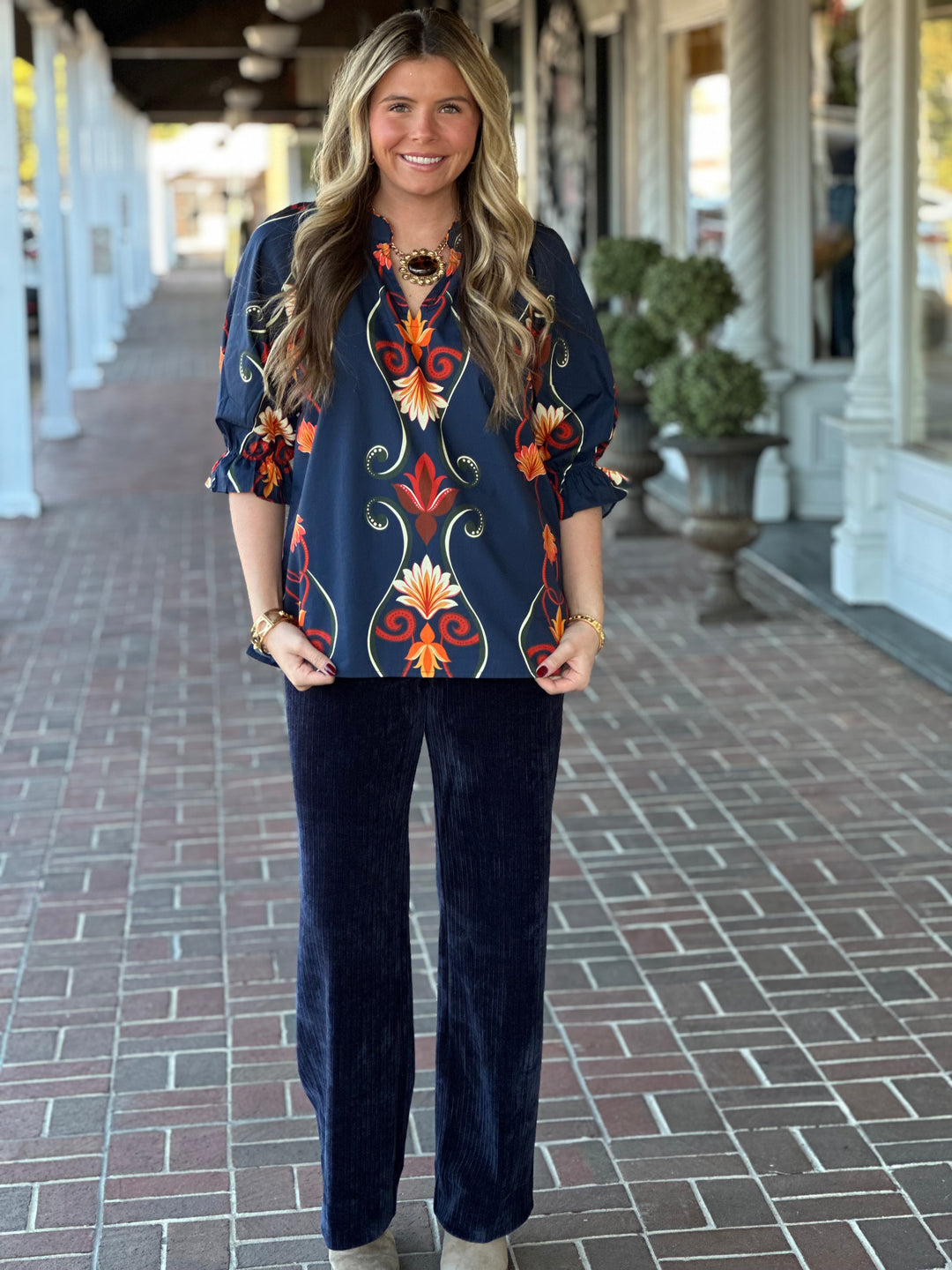 Maude Vivante Maddie Top in Ornate