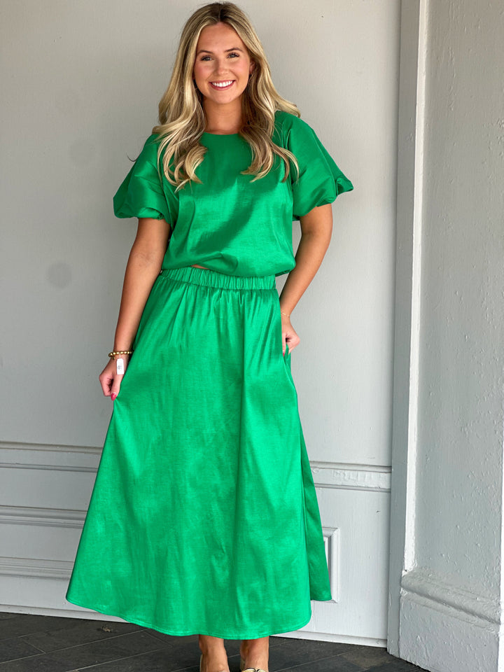 Adrienne Camdyn Top in Mardi Green