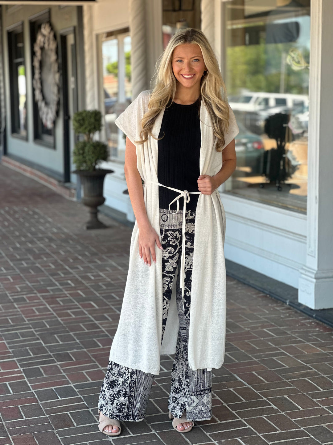 Lysse Beatriz Summer Linen Duster in Sepia