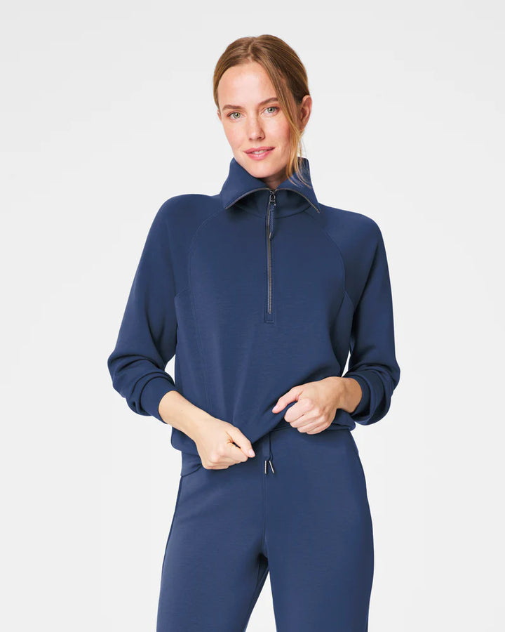 SPANX AirEssentials® Half Zip in Faded Indigo