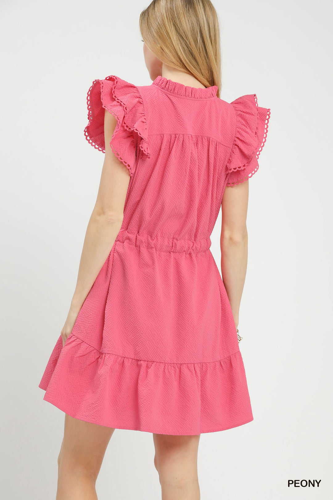 Peony V-Neck Mini Dress