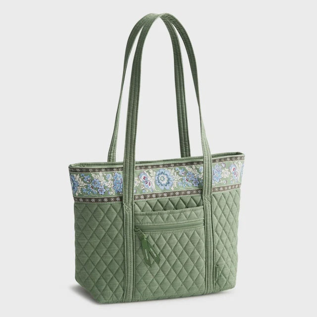 Vera Bradley Small Original Vera Tote in Vineyard Green Chambray