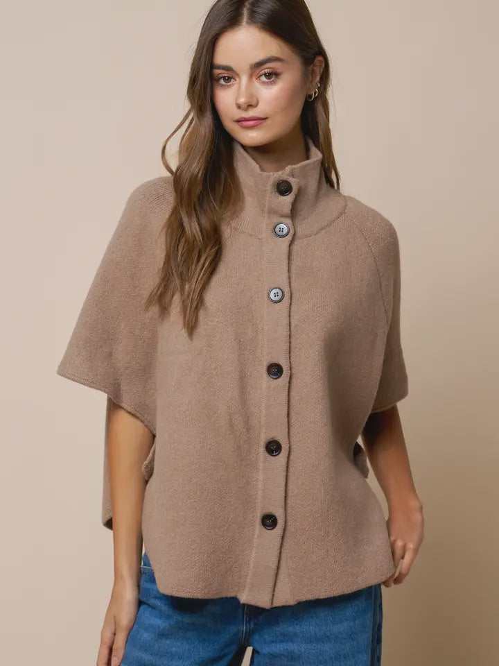 Busy Day Taupe Sweater