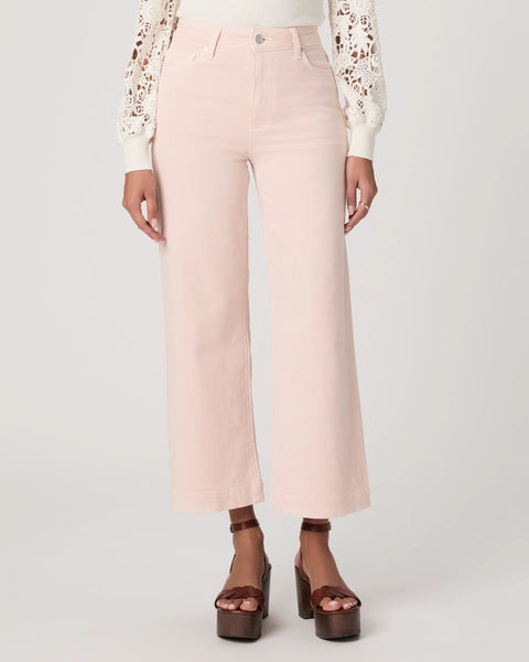 Paige Denim Anessa Wide Leg Jean in Vintage Rosa