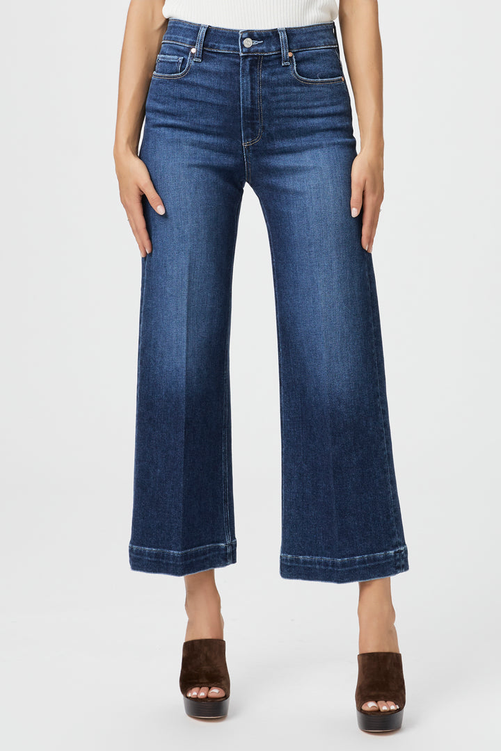 Paige Denim Anessa 27" Wide Leg Jean in Foreign Film