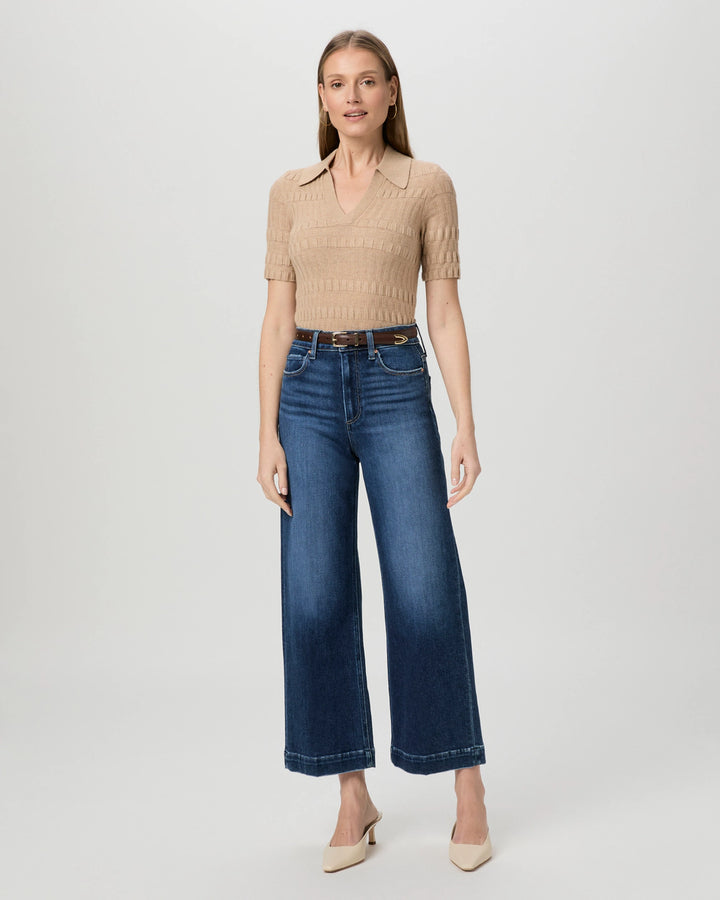 Paige Denim Anessa 27" Wide Leg Jean in Foreign Film