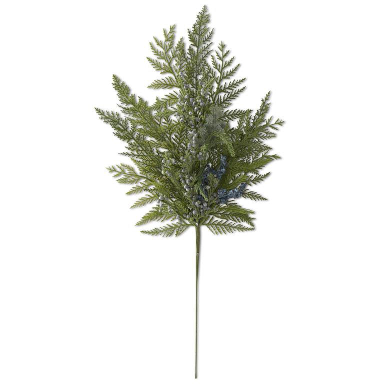 28.5 Inch Real Touch Mixed Pine & Blue Berry Stem