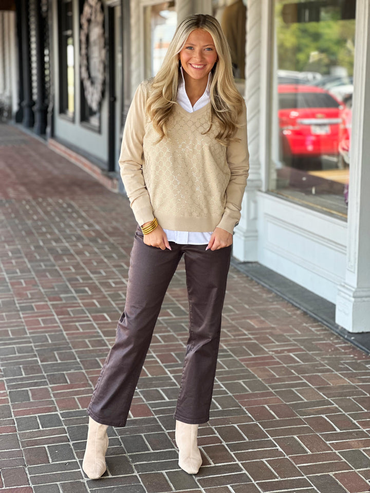 Elliott Lauren Golden Detailed Sweater