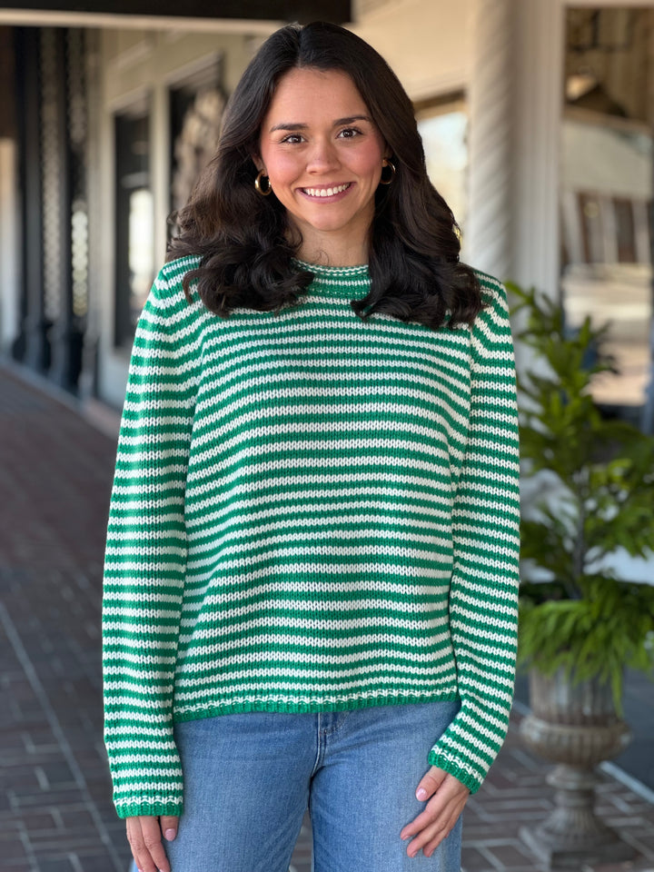 Green Stripe Sweater