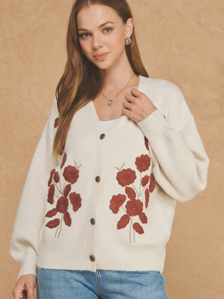 Going Places Floral Sweater