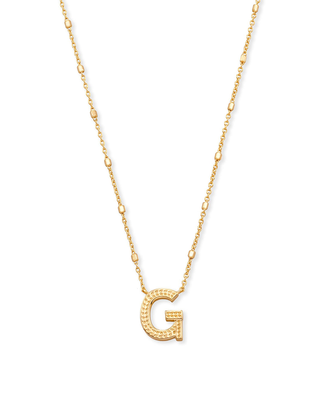 Kendra Scott Letter Pendant Necklace in Gold