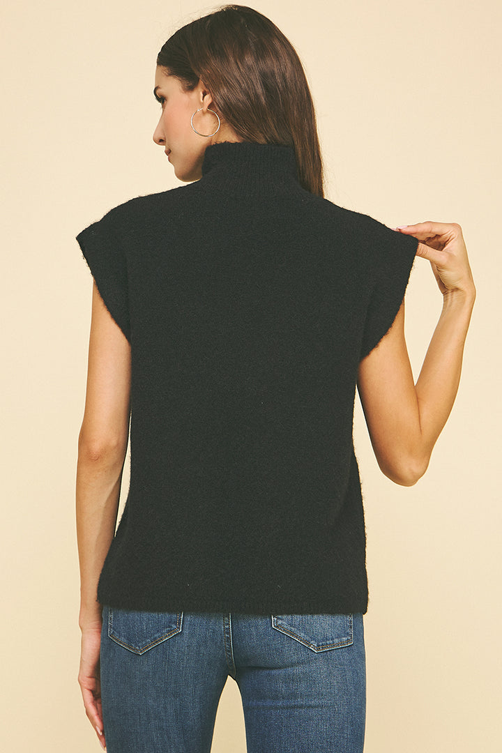 Sleeveless Sweater in Black
