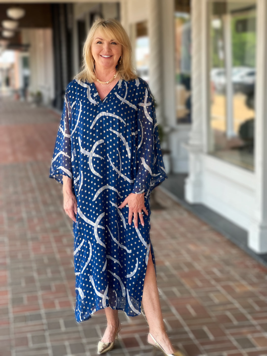 Holly Shae Maria Dress in Blue Wave Bliss