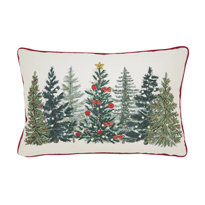 Bow Christmas Trees Pillow