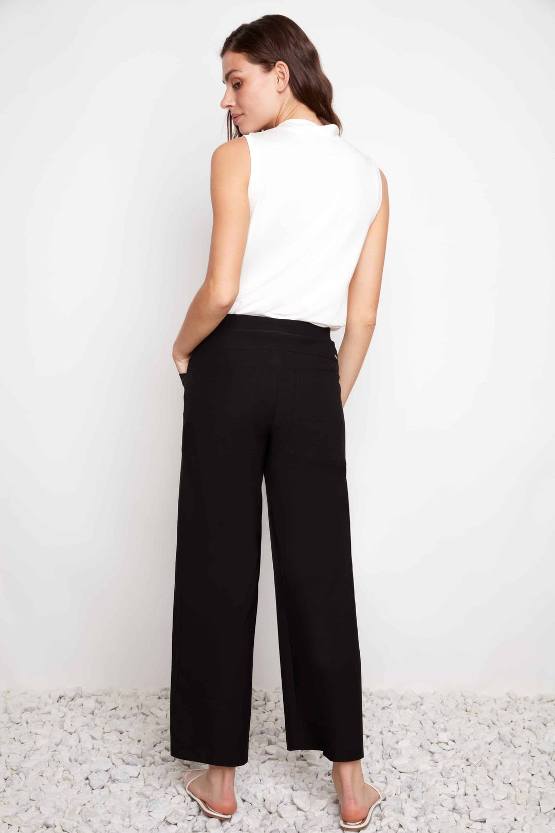 Wide Leg Pant in Black