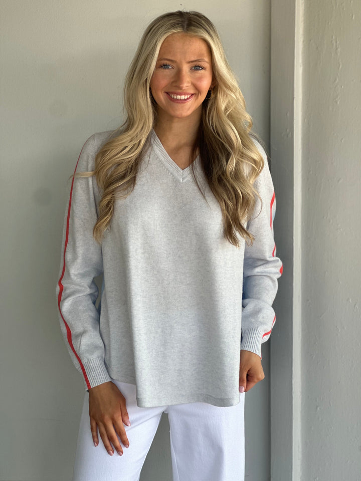 Open Skies White Sweater