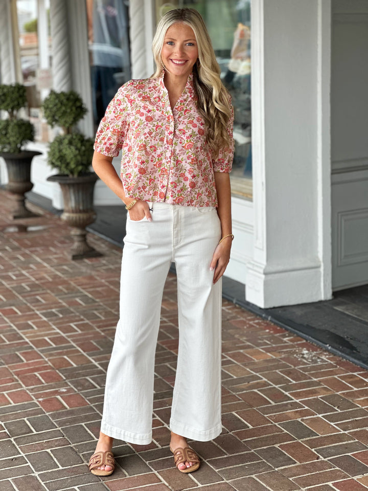 Floral Button Down Top