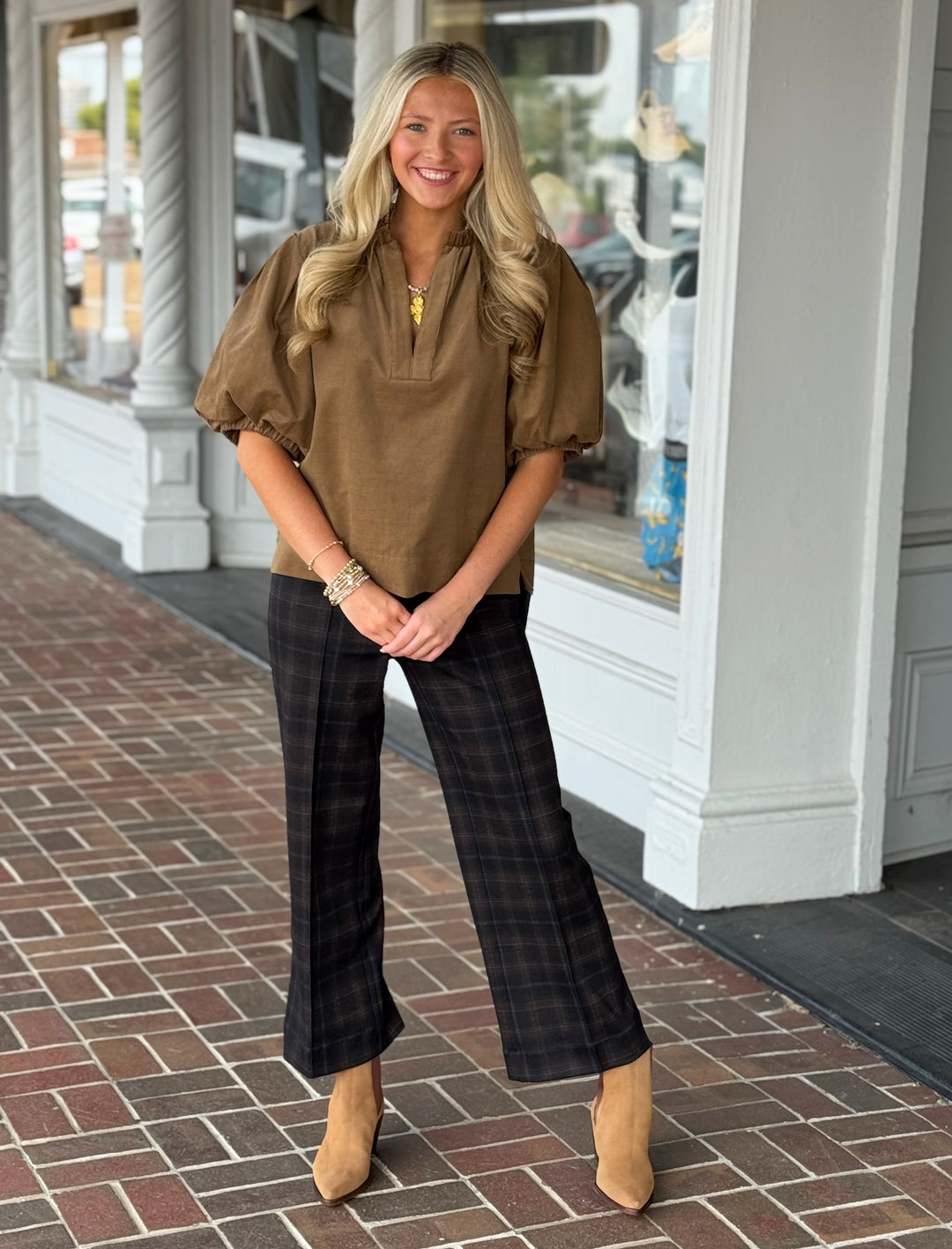 Finley Marcie Top in Corduroy
