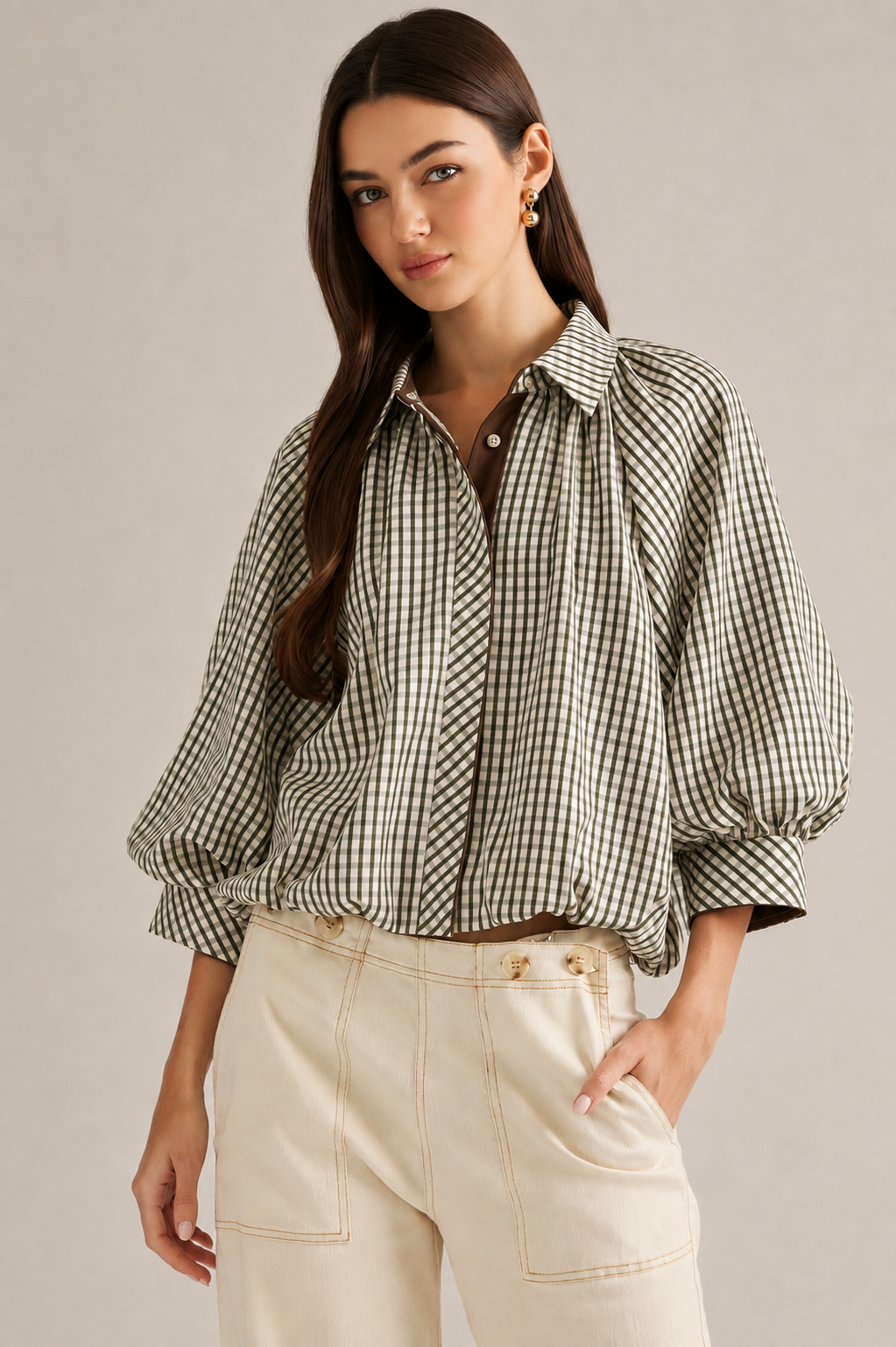 Under The Stars Top in Brown