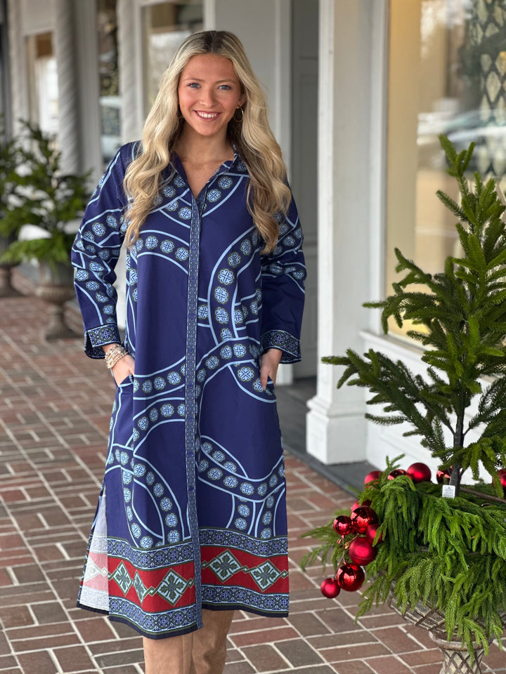 Eliza Dress in Vintage Circles