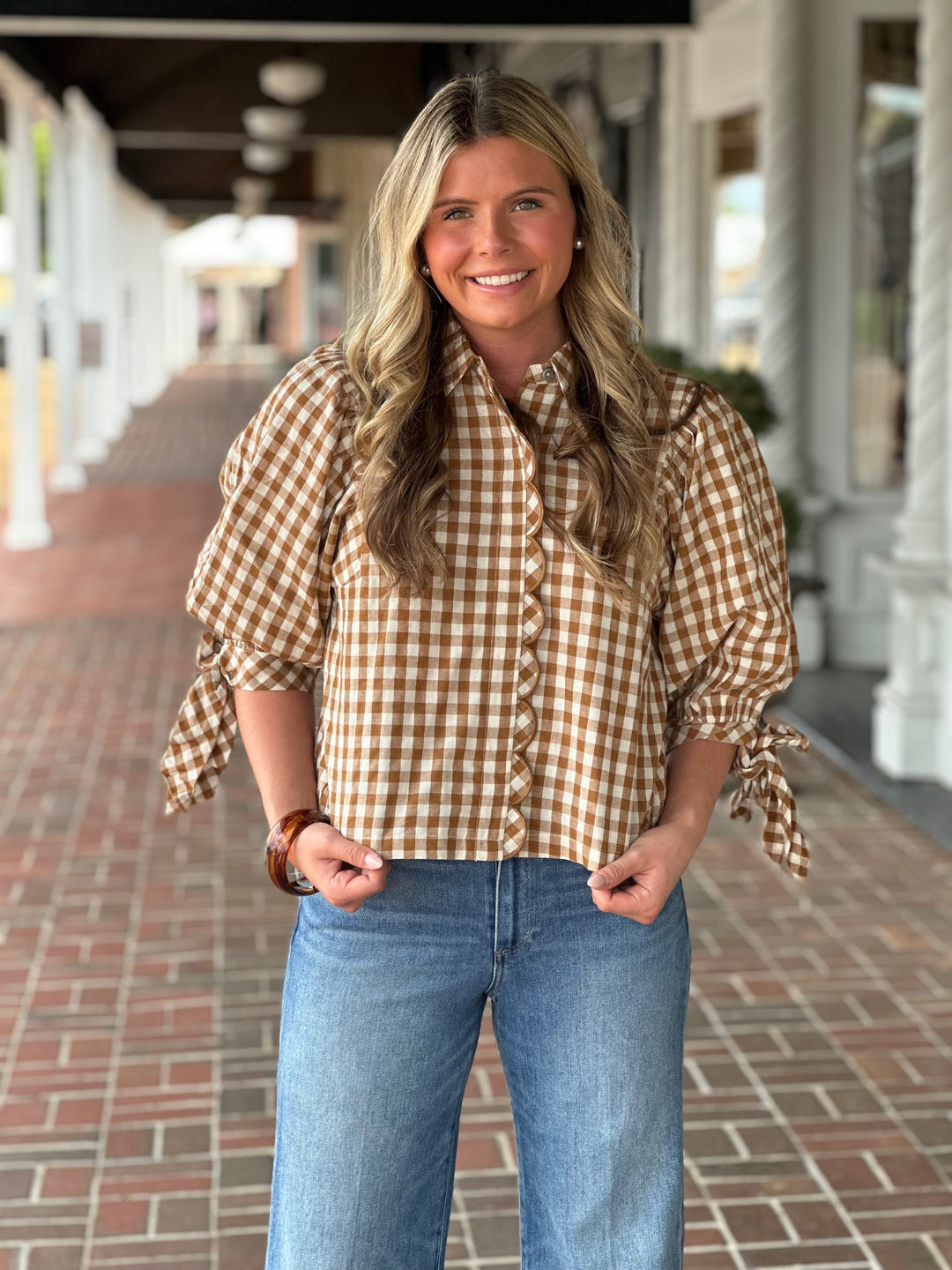 The Days Ahead Top in Brown