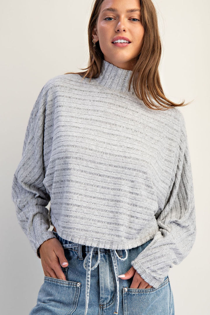 Keep In Mind Top in Grey
