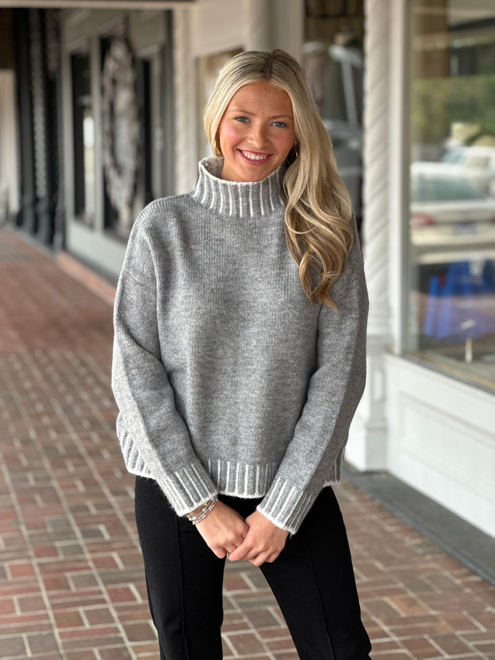 Favorite Stitch Sweater in Charcoal